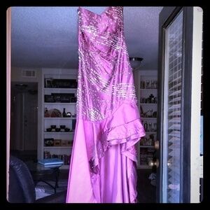 Panopoly Maroon Evening Dress With Sequins Size 0